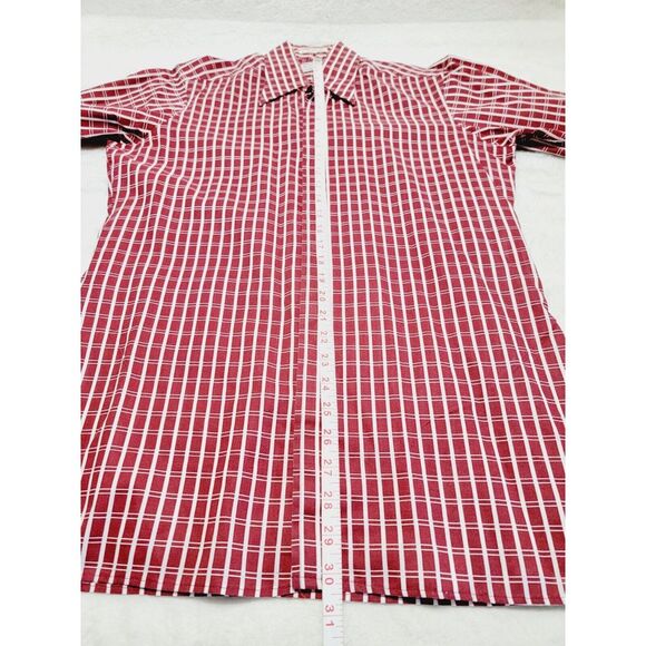 Pierre Cardin Shirt Mens 15 / 32 Vintage Late 70s I Magnin Gingham Long Sleeve - Picture 2 of 8